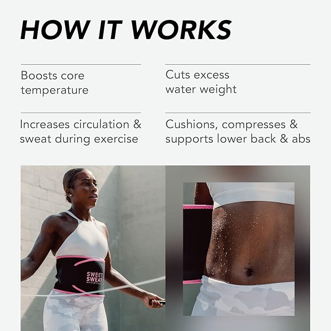 Sports Pro™ Sweat Belt - Premium Waist Trimmer for Intense Workouts