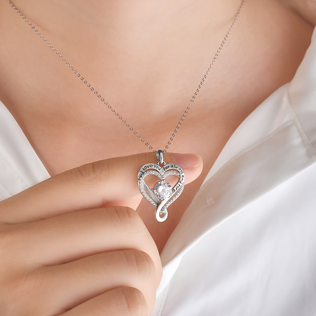 Enchanted Love Infinity Necklace - Illuminate Your Connection