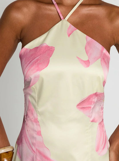 Gardens of Eden Halter Mini Dress