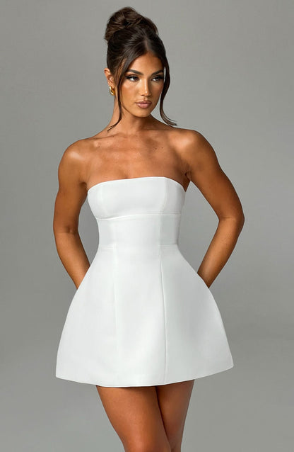 Elegant Ivory Mini Dress (60% OFF CLEARANCE SALE)